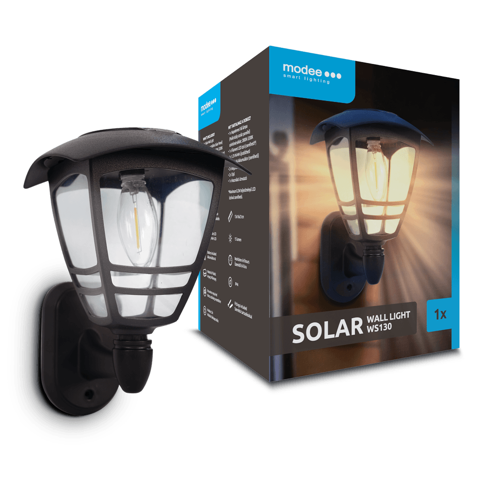 Modee Lighting LED Solcelle Væglampe - IP44 IP44 - 2700-3200K - 3 lm