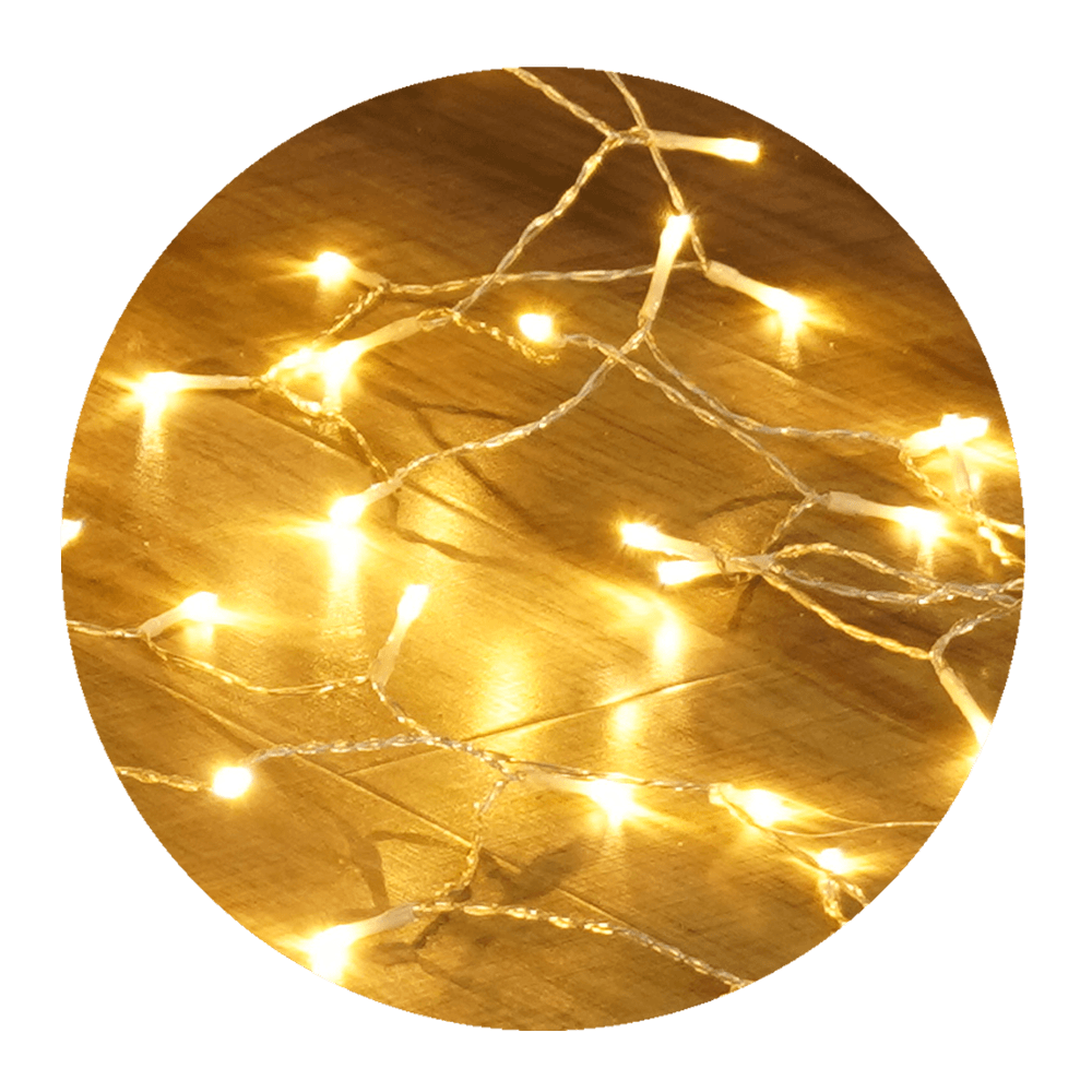 Modee Lighting LED-juledekoration til vindue - 192 LED'er - 3 x 2 meter - varm hvid - med adapter Modee Lighting LED-juledekoration til vindue - 192 LED'er - 3 x 2 meter - varm hvid - med adapter