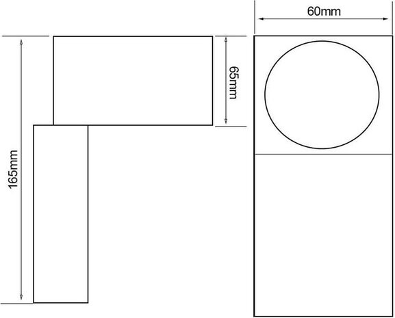 LED Væglampe justerbar - GU10-fatning - IP44 - Passer til 1 GU10 spot - Antracit LED Væglampe justerbar - GU10-fatning - IP44 - Passer til 1 GU10 spot - Antracit