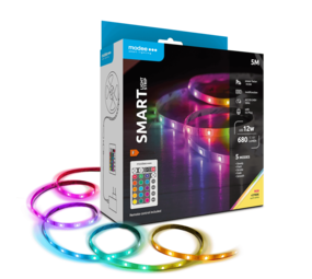 Modee LED Strip - 5m 12W - RGB+2700K - Komplet sæt - Inkl. fjernbetjening Modee LED Strip - 5m 12W - RGB+2700K - Komplet sæt - Inkl. fjernbetjening