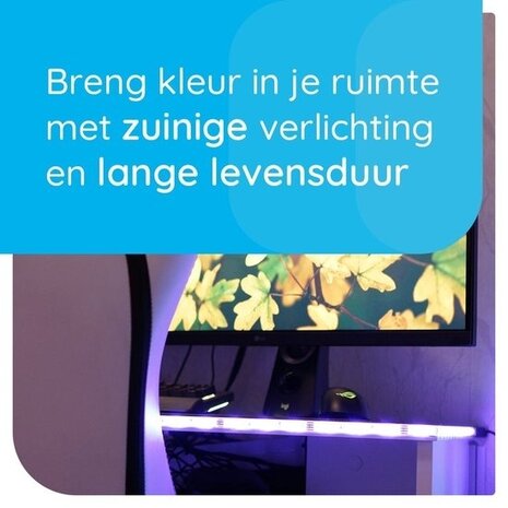 Modee LED Strip - 3m 12W - RGB+2700K - Komplet sæt - Inkl. fjernbetjening og sensor