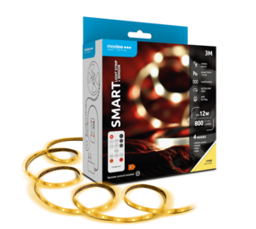 Modee LED Strip - 3m 12W - 2700K - Komplet sæt - Inkl. fjernbetjening og sensor Modee LED Strip - 3m 12W - 2700K - Komplet sæt - Inkl. fjernbetjening og sensor