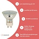 LED Line LED spot GU10 - 1W - 2700K Varm hvid - erstatter 10W - Glashus LED Line LED spot GU10 - 1W - 2700K Varm hvid - erstatter 10W - Glashus