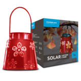 Modee LED Solcellelampe - 3000K Varm hvid - 11x11x5cm - LT008R Modee LED Solcellelampe - 3000K Varm hvid - 11x11x5cm - LT008R