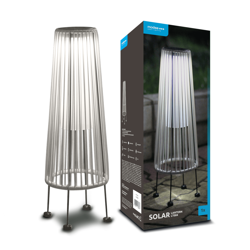 Modee LED Solcellelampe - 3000K Varm hvid - 48x17x17cm - LT004