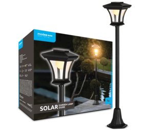 Modee LED Solcellelampe Havepæl - 3000K Varm hvid - 120cm - GS200 Modee LED Solcellelampe Havepæl - 3000K Varm hvid - 120cm - GS200