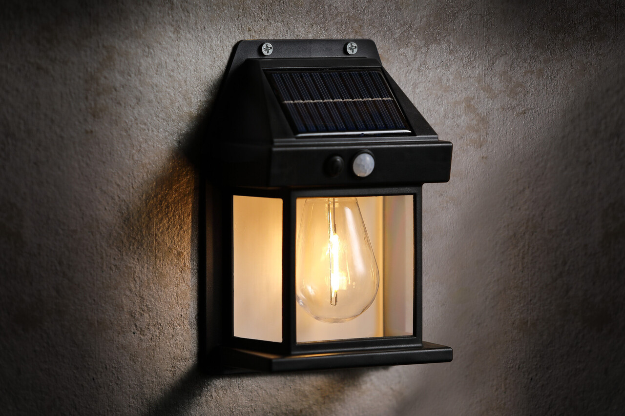 Modee LED Solcelle Væglampe med bevægelsessensor - 3000K Varm hvid - WS128 Modee LED Solcelle Væglampe med bevægelsessensor - 3000K Varm hvid - WS128