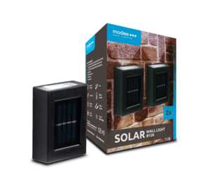 Modee LED Solcelle Væglampe med bevægelsessensor - 9000K Dagslys - WS126 - 2 stk. Modee LED Solcelle Væglampe med bevægelsessensor - 9000K Dagslys - WS126 - 2 stk.
