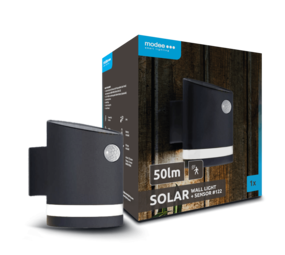 Modee LED Solcelle Væglampe - 9000K Dagslys - WS122 Modee LED Solcelle Væglampe - 9000K Dagslys - WS122