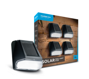 Modee LED Solcelle Væglampe - 7000K Dagslys - WS120 - 4 stk. Modee LED Solcelle Væglampe - 7000K Dagslys - WS120 - 4 stk.