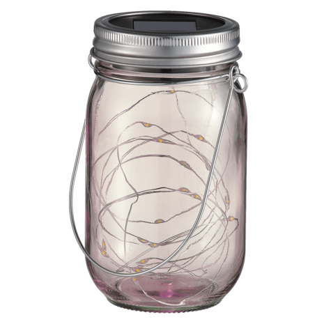 Modee LED Solcellelampe Glaslanterne - 3000K Varm hvid - DS005