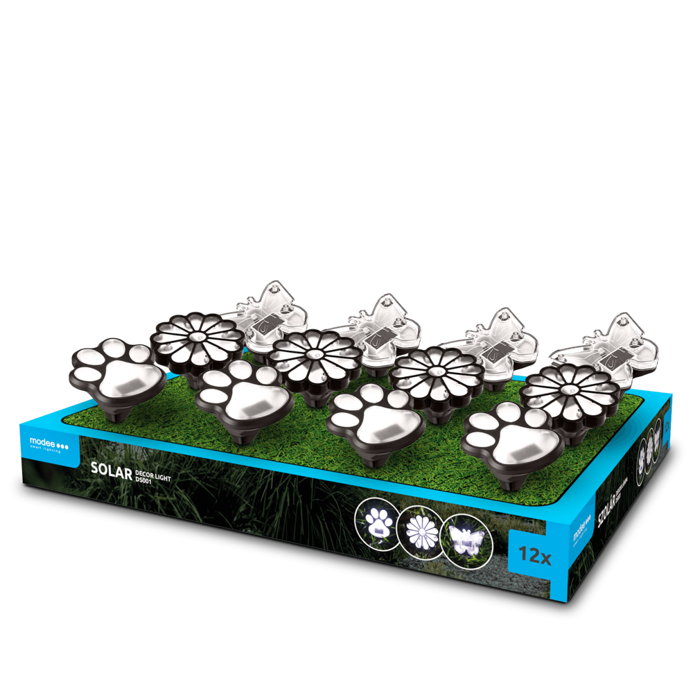 Modee LED Solcellelampe - 9000K Kold hvid - DS001 Modee LED Solcellelampe - 9000K Kold hvid - DS001