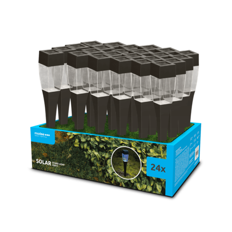Modee LED Solcellelampe - 10000K Kold hvid - 38cm - GS011 Modee LED Solcellelampe - 10000K Kold hvid - 38cm - GS011
