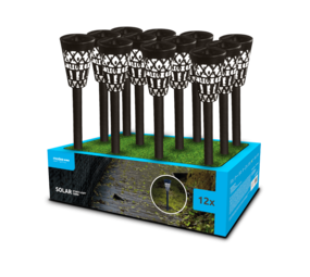 Modee LED Solcellelampe - 3000K Varm hvid - 38cm - GS006 Modee LED Solcellelampe - 3000K Varm hvid - 38cm - GS006