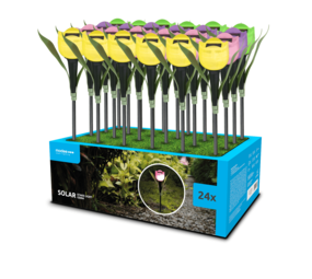 Modee LED Solcellelampe - 10000K Kold hvid - 31cm - GS004