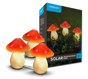 Modee LED Solcellelampe dekorative paddehatte - DS006 - 3 stk.