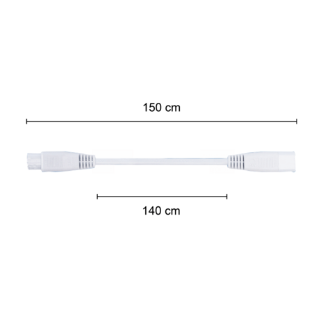 Aigostar 150 cm forlængelseskabel - Kun egnet til T5 og V2 LED-armaturer Aigostar 150 cm forlængelseskabel - Kun egnet til T5 og V2 LED-armaturer