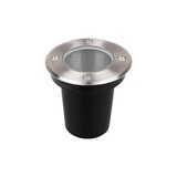 LEDIN LED-jordspot - GU10 - Indbygning - IP67 - 230V - 110mm - Vandtæt jordspot, aluminiumhus, maks. 35W, IK09-beskyttelse, velegnet til have og indkørsel