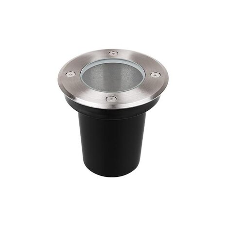 LEDIN LED-jordspot - GU10 - Indbygning - IP67 - 230V - 110mm - Vandtæt jordspot, aluminiumhus, maks. 35W, IK09-beskyttelse, velegnet til have og indkørsel