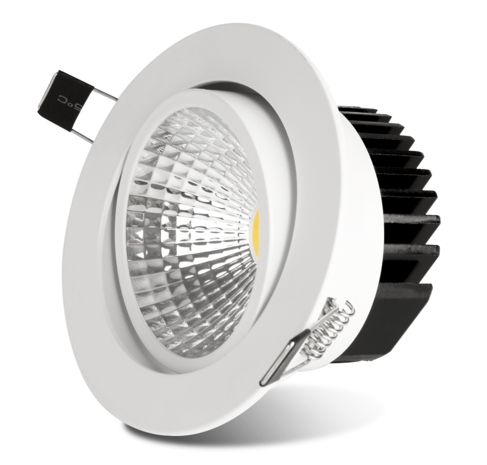 TSONG LED forsænket spot Dæmpbar - 3W erstatter 25W - 2700K Varm hvid - Kan vippes