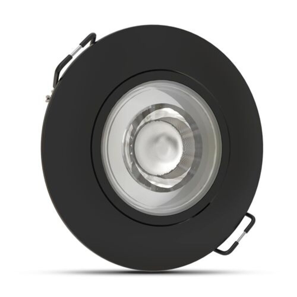 Modee LED inbouwspot Zwart- 4,8W - 420lm - 4000K - Kantelbaar - Niet Dimbaar - D80xH32mm Modee LED inbouwspot Zwart- 4,8W - 420lm - 4000K - Kantelbaar - Niet Dimbaar - D80xH32mm