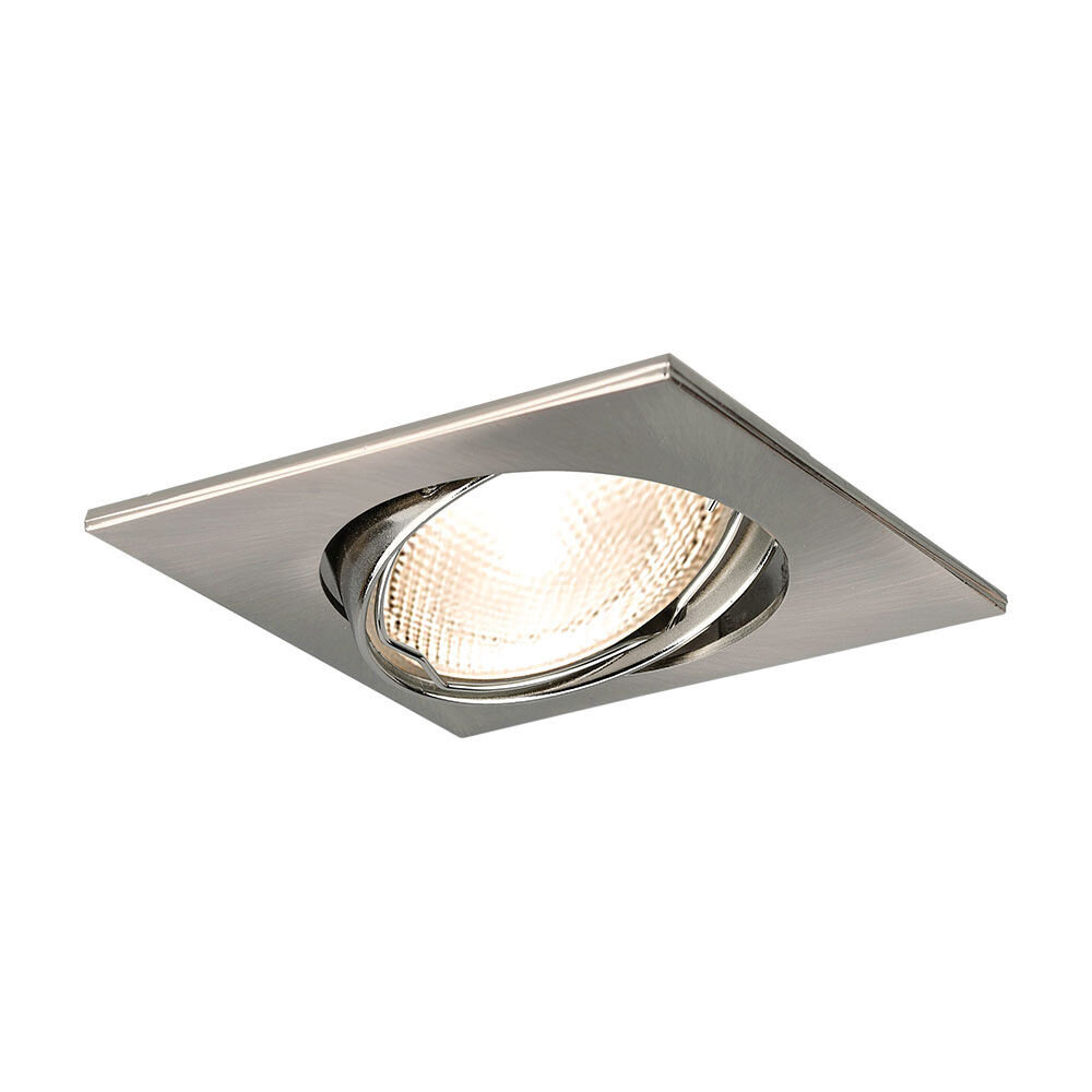 Brayton LED downlight nikkel firkantet - Udskæring 75mm - Udvendig størrelse 84mm - ekskl. lyskilde Brayton LED downlight nikkel firkantet - Udskæring 75mm - Udvendig størrelse 84mm - ekskl. lyskilde