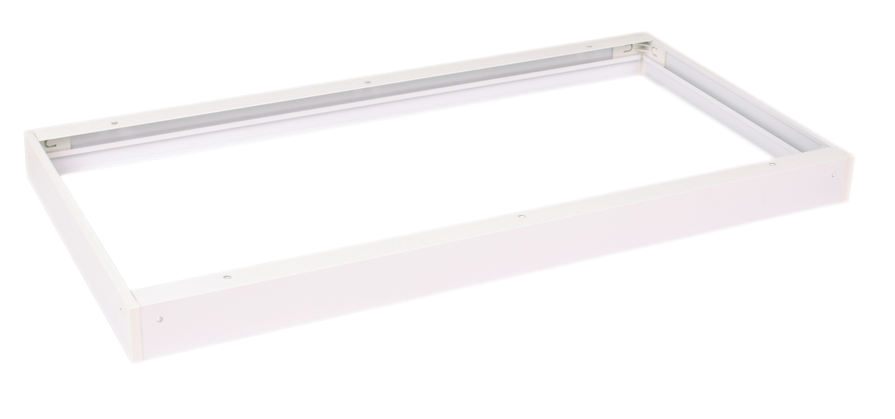Aigostar Hvidt rammesystem til montering af LED panel - 5 cm høj inklusiv skruer - 60x30 cm