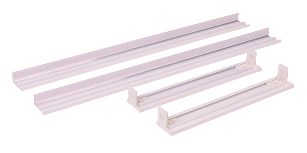 Aigostar Hvidt rammesystem til montering af LED panel - 5 cm høj inklusiv skruer - 60x30 cm