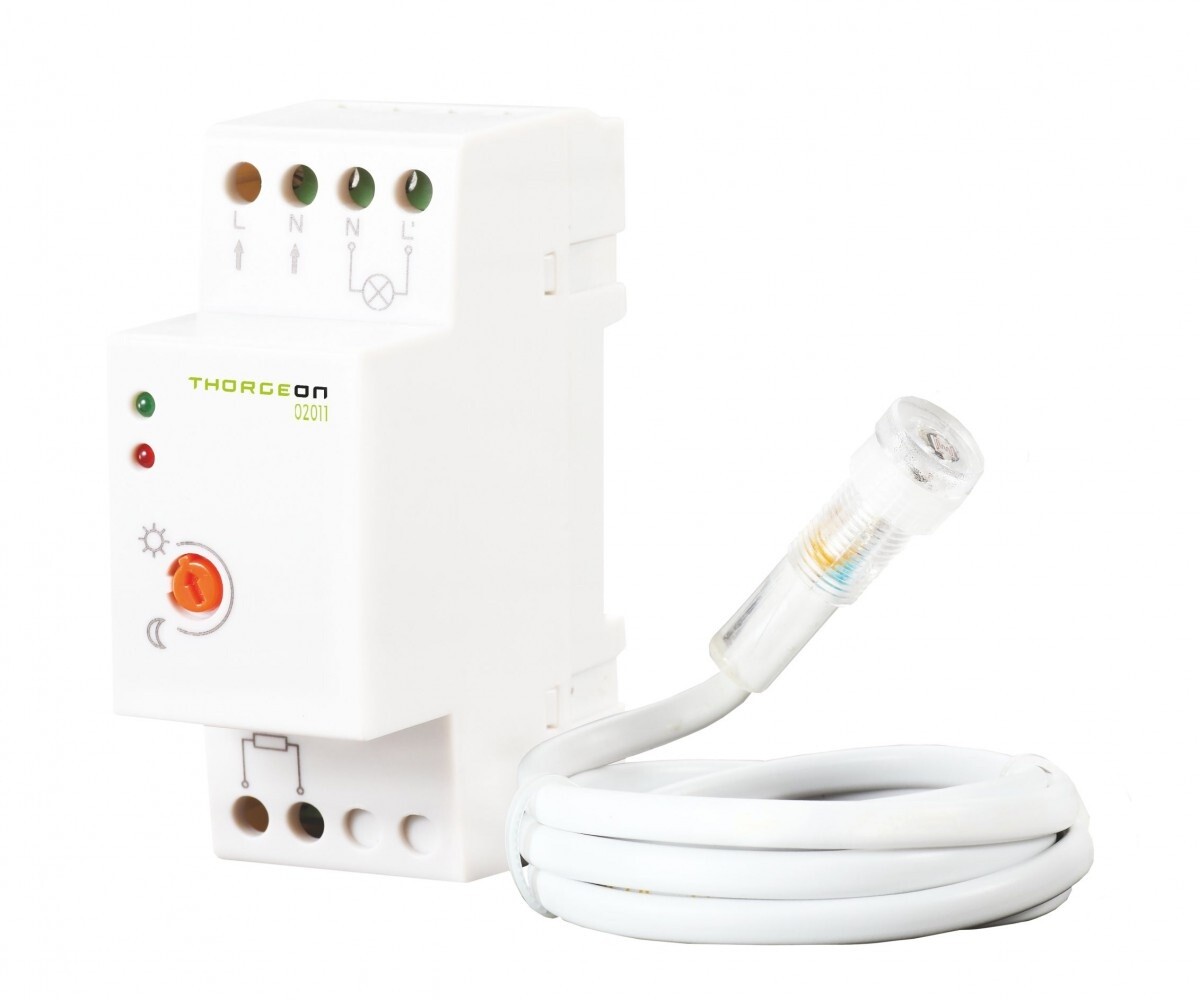 Lampa.lv Skumringssensor 300W Maks. koblingseffekt 1200W IP65 DIN THORGEON