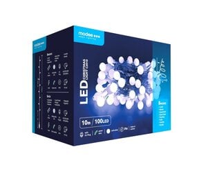 Modee Lighting Modee LED-julekædebelysning bærplastik med adapter (100LED/10m/10cm) RGB+fjernbetjening - Copy