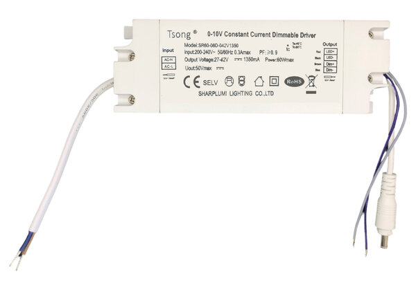 LCB LED-paneldriver - Dæmpbar 1-10V - 30-42V 1350  - til 60W LED-paneler LCB LED-paneldriver - Dæmpbar 1-10V - 30-42V 1350  - til 60W LED-paneler