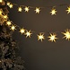 Modee Julelyskæde med Stjerner - 1,65 Meter - 10 LED'er - På Batteri