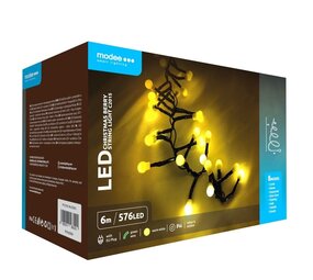 Modee Julebelysning LED Cluster 6m 576 LED - IP44 Modee Julebelysning LED Cluster 6m 576 LED - IP44