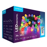Modee RGB Julebelysning - 20 Meter - 200 LED'er - Inkl. Fjernbetjening