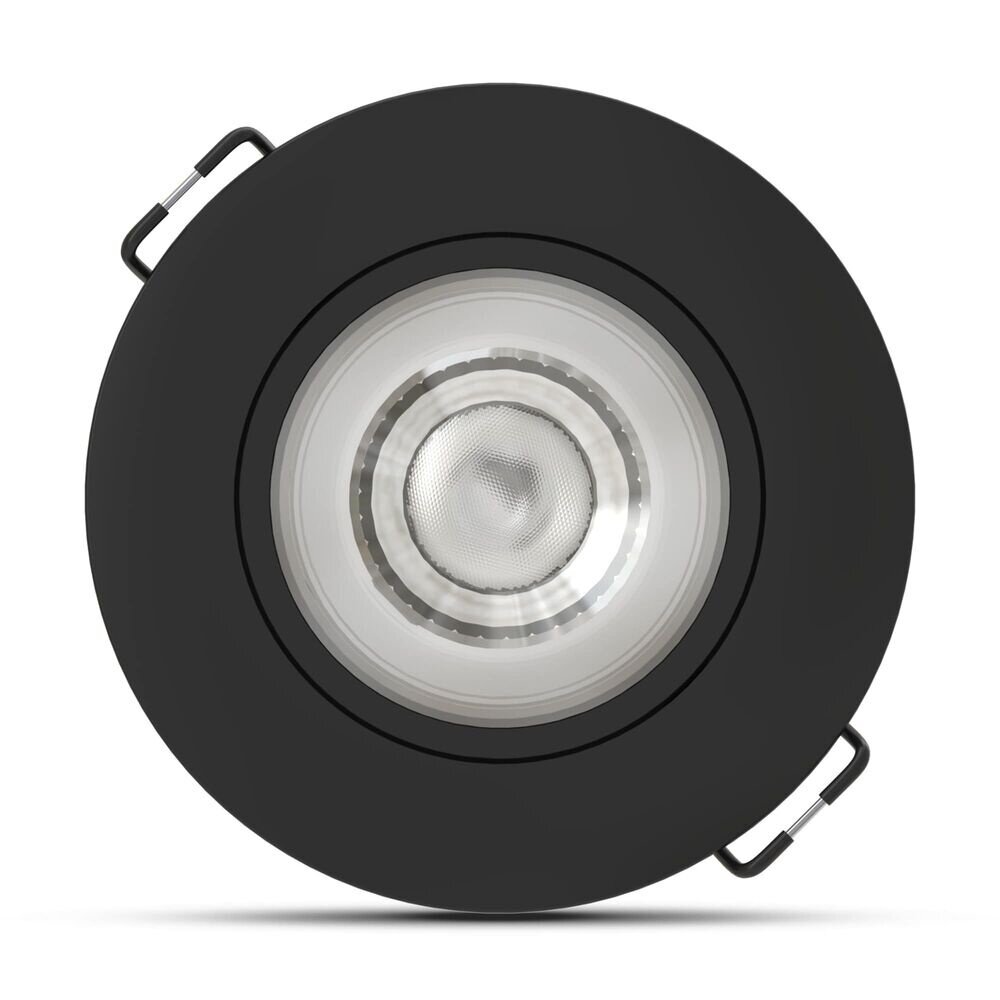 Modee LED indbygningsspot - Sort - 4W - 3CCT - 3000K/4000K/6500K - 480lm - IP44 - 80mm - Tiltbar - Dæmpbar | Savningsmål 68mm Modee LED indbygningsspot - Sort - 4W - 3CCT - 3000K/4000K/6500K - 480lm - IP44 - 80mm - Tiltbar - Dæmpbar | Savningsmål 68mm