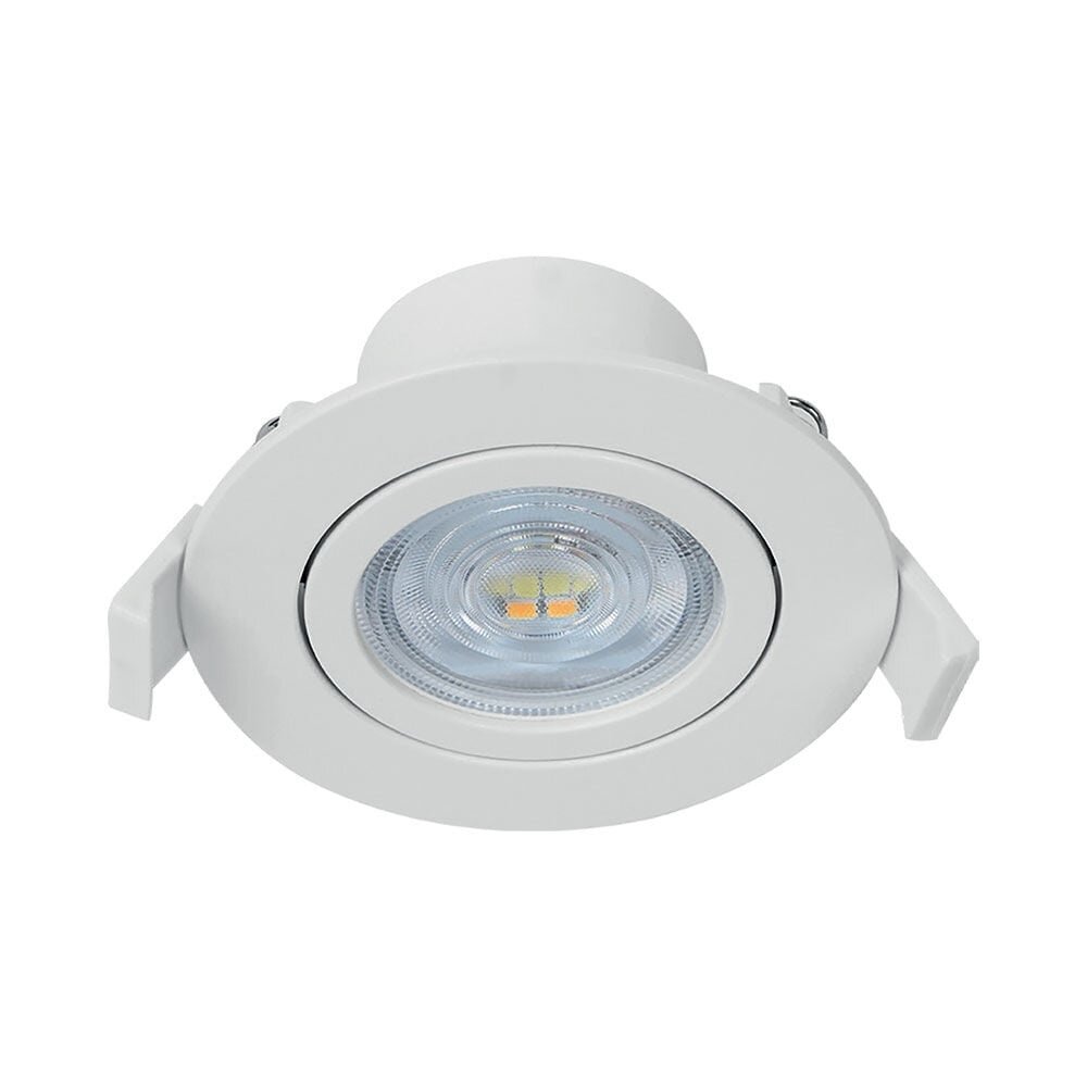 Braytron LED-downlight - 7W dæmpbar - huldiameter 70 mm - Justerbar lysfarve - Mat hvid