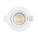Braytron LED-downlight - 7W dæmpbar - huldiameter 70 mm - Justerbar lysfarve - Mat hvid