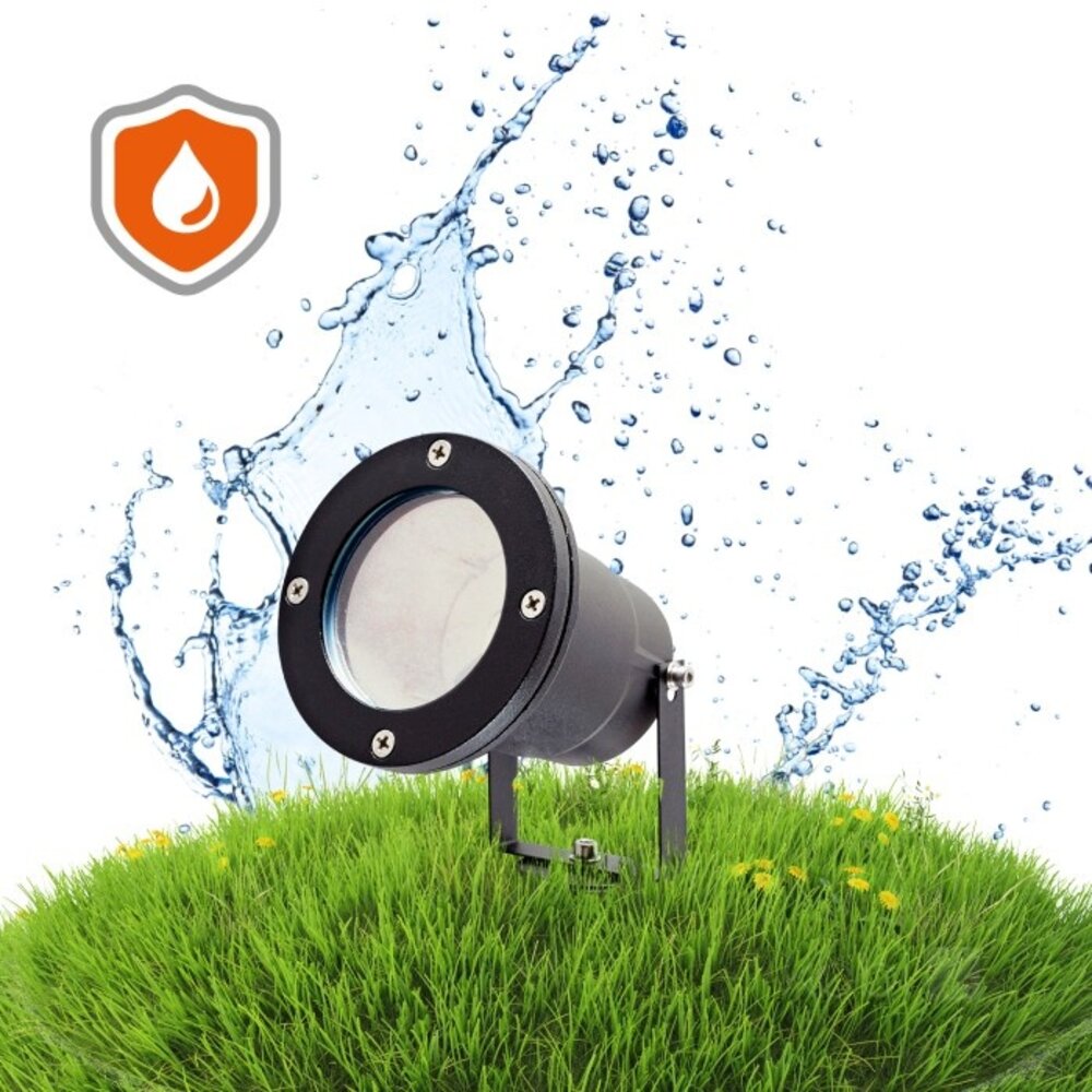 Kobi LED Havelampe på spyd - GU10-fatning IP65 Vandtæt - Eksklusiv LED pære