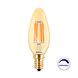 Braytron LED-glødelampe - E14 C35 - 4 W 360 lm DIM - 2200 K - amber - Glas Braytron LED-glødelampe - E14 C35 - 4 W 360 lm DIM - 2200 K - amber - Glas