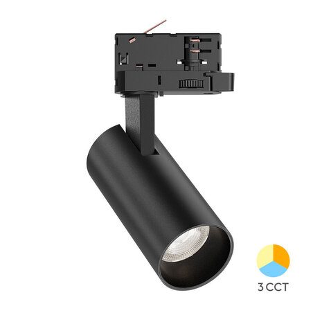 Braytron LED-skinnespot – sort – 15 W, 1560 lm – 3CCT 3000 K/4000 K/6000 K | 3-faset, universel