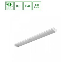 Spectrum LED-armatur Prisme 120 cm IP44 40W erstatter 400W 4000K Neutral hvid - 5 års garanti