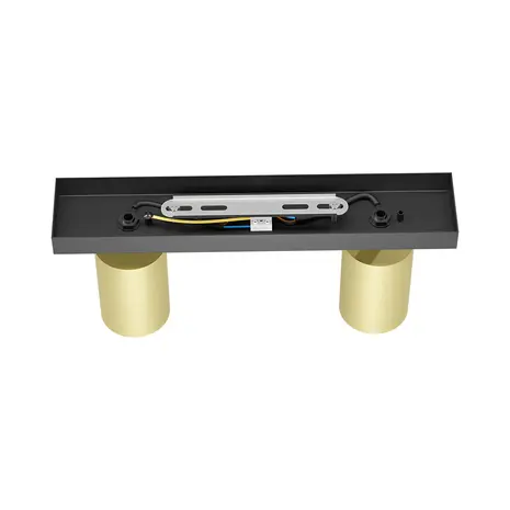 LED-loftspot Beta – 2x GU10-fatning – 300 x 120 mm – Guld LED-loftspot Beta – 2x GU10-fatning – 300 x 120 mm – Guld