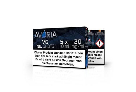 Avoria Passende Shots zur Deutschen Liquid Base von Avoria, 5x10ml, versch. Mischungsverhältnisse