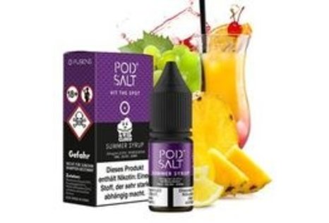 Pod Salt Fusion Summer Syrup Liquid von Pod Salt Fusion - Fertig Liquid für die elektrische Zigarette