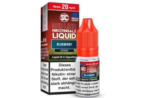 SC Nic-Salt Liquids Red Line Blueberry Liquid von SC - Fertig Liquid für die elektrische Zigarette