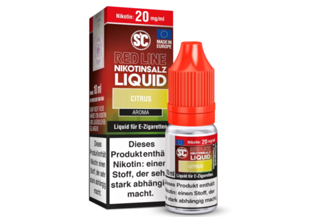 SC Nic-Salt Liquids Red Line Citrus Liquid von SC - Fertig Liquid für die elektrische Zigarette
