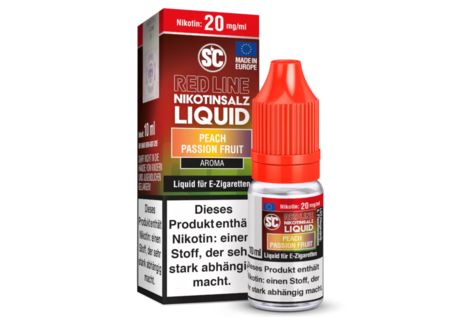 SC Nic-Salt Liquids Red Line PeachPassionFruit Liquid von SC - Fertig Liquid für die elektrische Zigarette