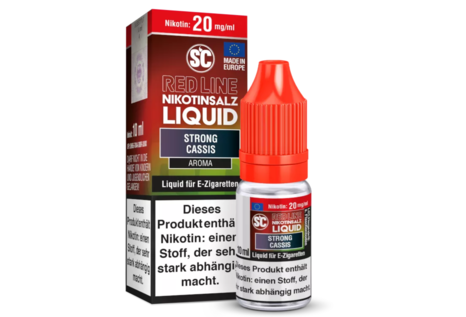 SC Nic-Salt Liquids Red Line Strong Cassis Liquid von SC - Fertig Liquid für die elektrische Zigarette