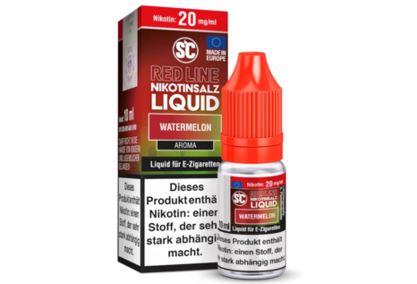 SC Nic-Salt Liquids Red Line Watermelon Liquid von SC - Fertig Liquid für die elektrische Zigarette