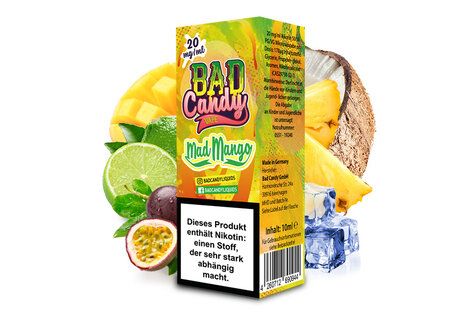 Bad Candy Liquids Mad Mango NicSalt Liquid von Bad Candy Liquids - Fertig Liquid für die elektrische Zigarette